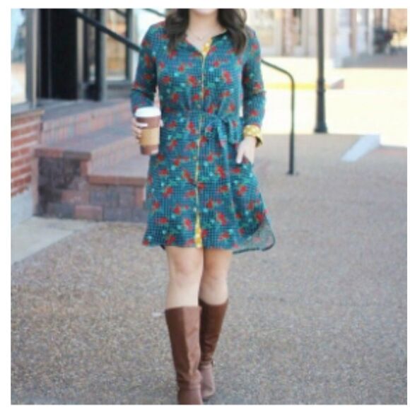 Matilda Jane Fa La La Shirt Dress Small - Picture 2 of 3